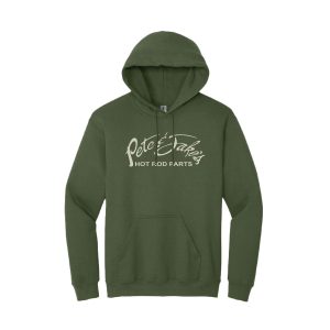 Hoodie with Pete and Jakes Logo (Military Green)